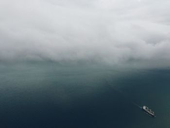 Scenic view of water against sky