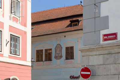 Low angle view of building against sky