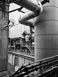 Low angle view of industrial building