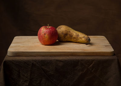 Close-up of fruits on table