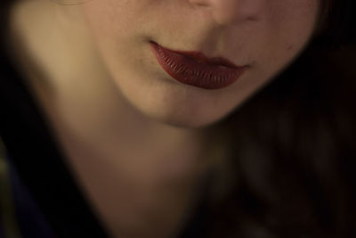 Close-up of young woman
