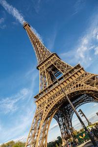 Low angle view of eiffel tower 