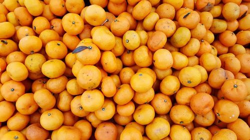 Full frame shot of oranges