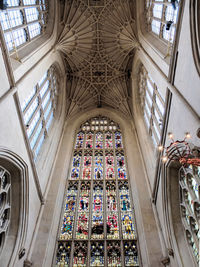 Low angle view of ceiling of building