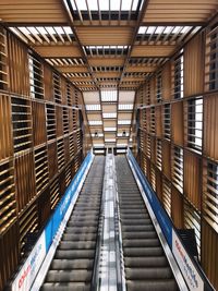 Low angle view of staircase in building