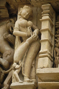 Low angle view of statue