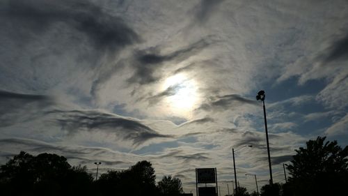 Low angle view of cloudy sky