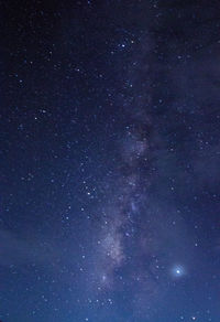 Low angle view of stars in sky