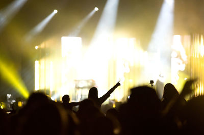 Crowd at music concert