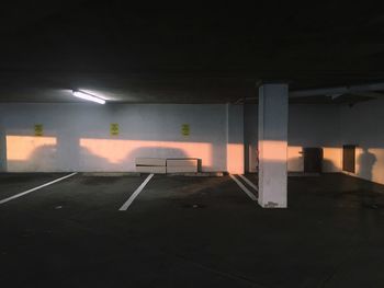 Empty parking lot