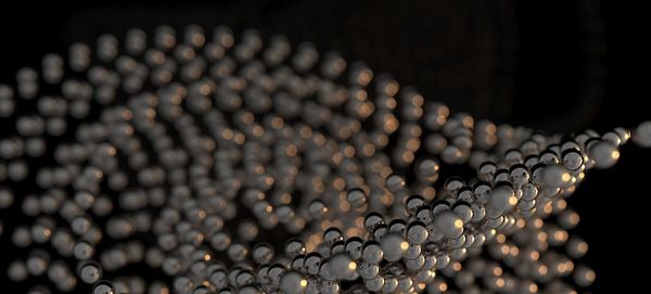 Full frame shot of water drops on metal