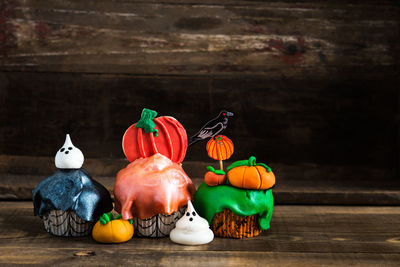 Multi colored vegetables on table