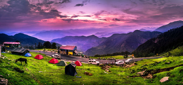 Panoramic view of landscape against sky