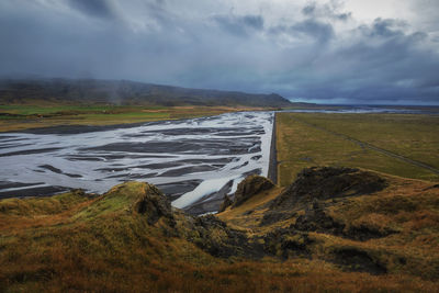 Scenic view of landscape against sky