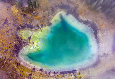 High angle view of swimming pool