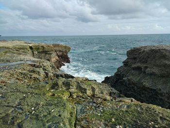Scenic view of sea against sky