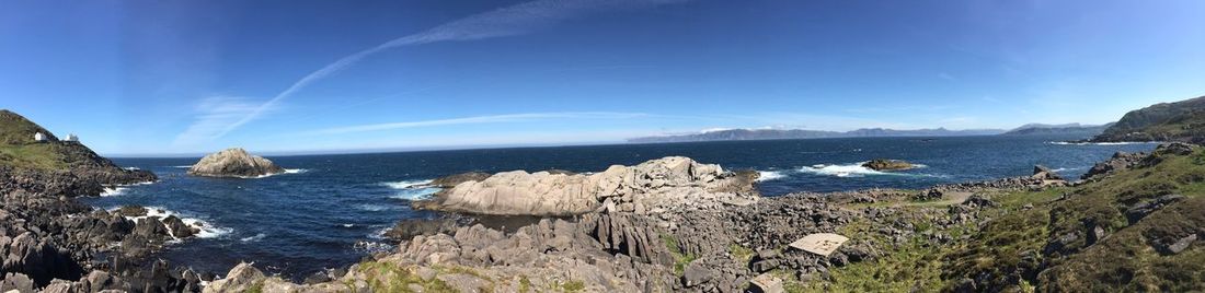 Panoramic view of sea against sky