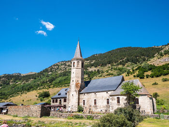 Historic building against blue sky