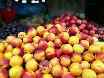 Close-up of fruits for sale at market stall