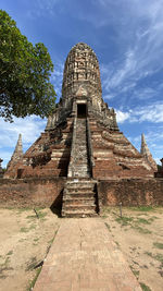 Old temple in ayutthaya thailand