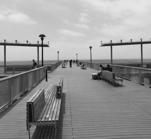 Walkway leading to the sea