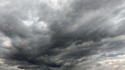 Low angle view of cloudy sky