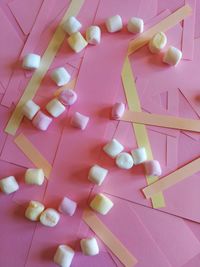 Close-up of pink paper