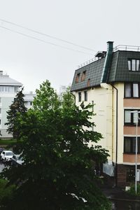 Building with trees in background