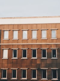 Low angle view of building against clear sky