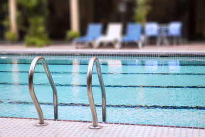 Close-up of swimming pool