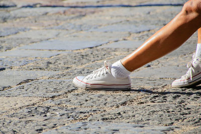 Low section of man on beach