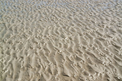 Full frame shot of wet sand