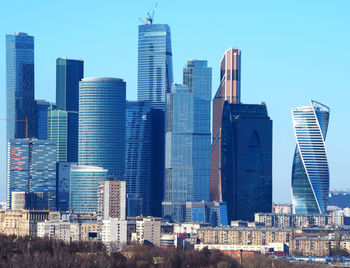 View of modern buildings against sky