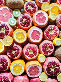 Full frame shot of fruits
