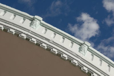 Low angle view of building against sky