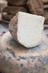 Close-up of bread on table