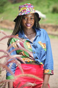 Portrait of a smiling young woman