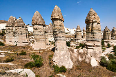 View of rock formations