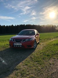 View of car on land