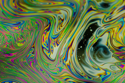 Full frame shot of multi colored water