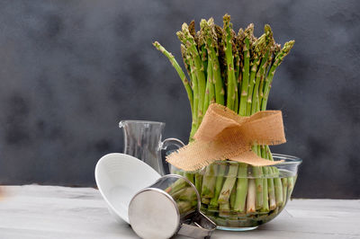 Close-up of food on table