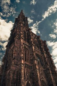 Low angle view of built structure against sky