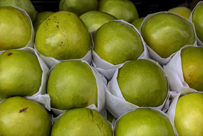 Close-up of apples for sale at market