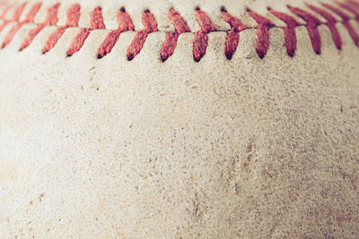 Full frame shot of baseball