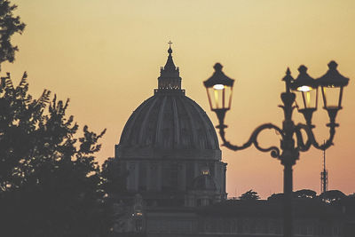 Cathedral against sky during sunset