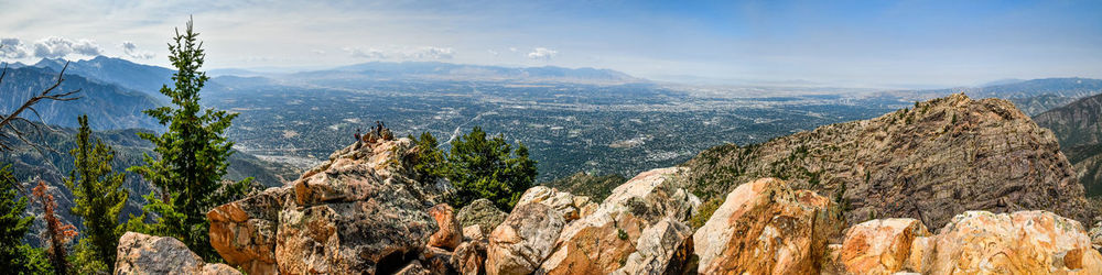 Panoramic view of landscape against sky