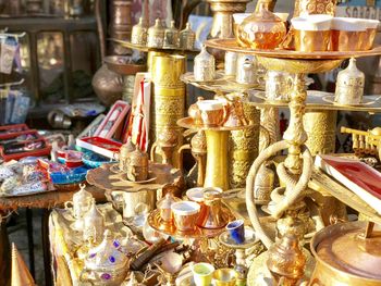 Panoramic view of market stall