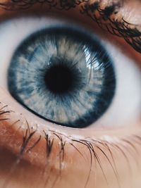 Close-up portrait of human eye