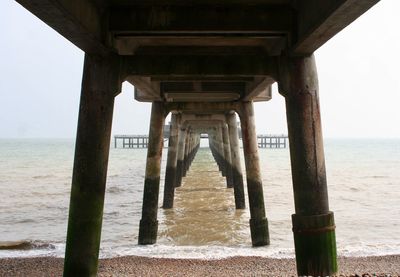 View of pier over sea