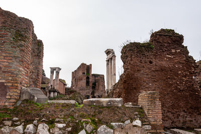 Old ruin building against sky